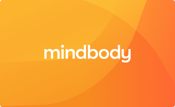 Illustrazione con sfondo arancione di Mindbody